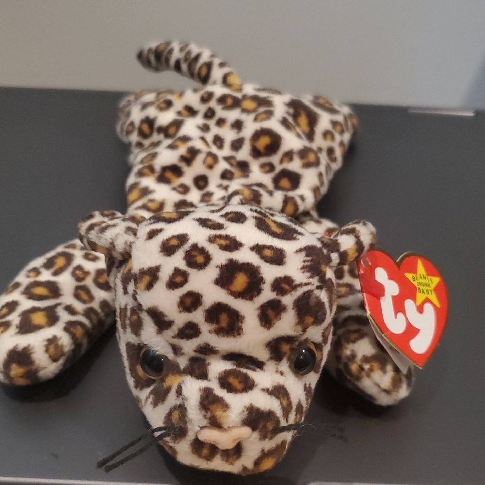 Ty Beanie Baby Leopard Plush